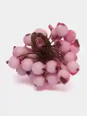Розовый ягодки на ветке, сахарные, 40 ягод