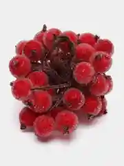Красный ягодки на ветке, сахарные, 40 ягод