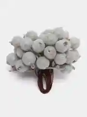 Серебряный ягодки на ветке, сахарные, 40 ягод