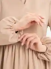 Карамельный платье женское повседневное, однотонное