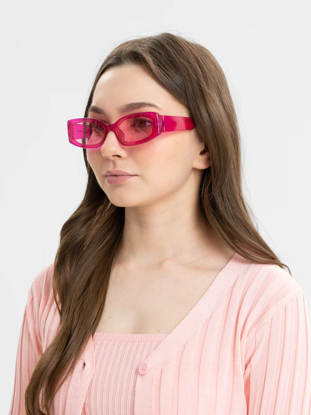 Розовый солнцезащитные очки, розовые "Pink"