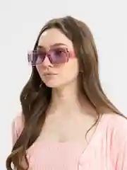 Лавандовый солнцезащитные очки, прозрачные