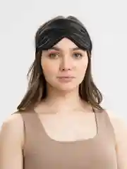 Черный маска для сна шелковая / повязка для сна / маска ночная / для медитации