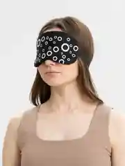 Серебряный маска для сна с охлаждающим гелем