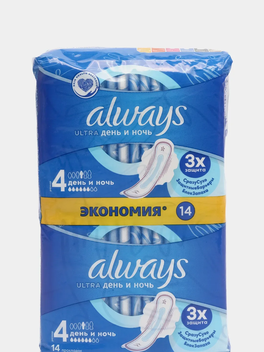 Прокладки женские гигиенические Always Ultra Day&Night Duo, ароматизированные, 14 штук