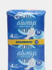 Прокладки женские гигиенические Always Ultra Day&Night Duo, ароматизированные, 14 штук