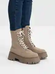 Бежевый ботинки женские весенние, осенние