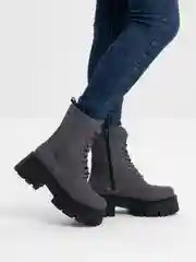 Серый ботинки женские весенние, осенние