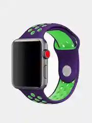Фиолетовый спортивный силиконовый ремешок для смарт-часов Apple Watch