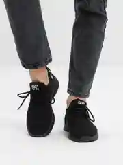 Черный кроссовки мужские спортивные, летние дышащие