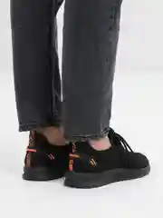 Оранжевый кроссовки мужские спортивные, летние дышащие
