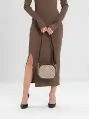 Бежевый сумка женская, через плечо, из экокожи, 4 цвета