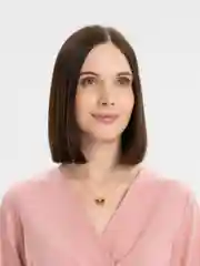 Оранжевый цепочка с кулоном "Бабочка", женская