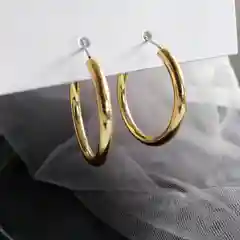Серьги-кольца в винтажном стиле, сережки женские, гвоздики