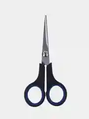 Ножницы BRAUBERG "Soft Grip", 140 мм, резиновые вставки, черно-синие