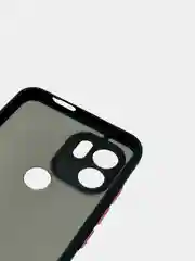 Черный чехол Xiaomi Redmi A1 Plus / A1+, Сяоми Редми А1+ пластиковый матовый с цветными кнопками