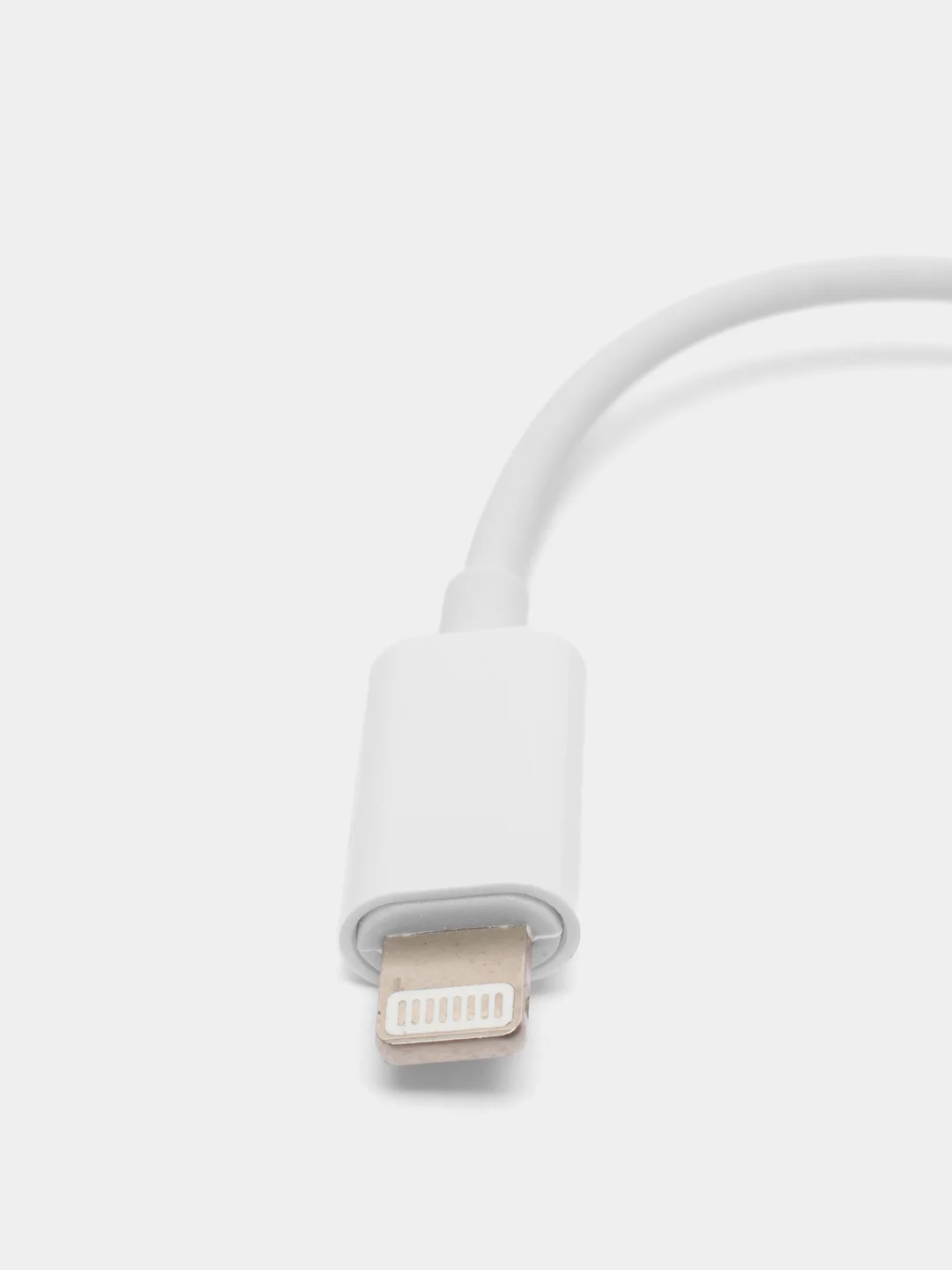 Белый переходник Lightning - AUX для наушников, 3.5 мм mini jack