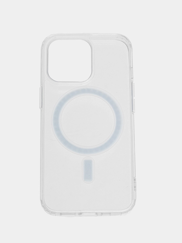 Чехол MagSafe для iPhone 6S/7/8/SE/XR/XS/11/12/13/14/Pro/Max/mini, прозрачный силикон