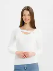 Белый джемпер женский