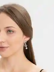 Серьги со стразами "Мелодия"