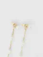 Золотой серьги на Новый год вечерние