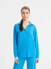 Лазурный костюм женский, тройка