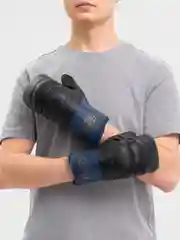 Синий шингарды "Рукавички", кожа S, M, L