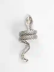 Серебряный набор колец "Змеи", 4 штуки