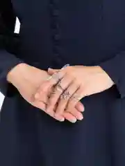 Серебряный набор колец "Змеи", 4 штуки