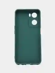 Тёмно-зелёный чехол для Oppo A57S, Oppo A77 4G (Оппо А57С, А77 4Ж), силиконовый, c защитой камеры