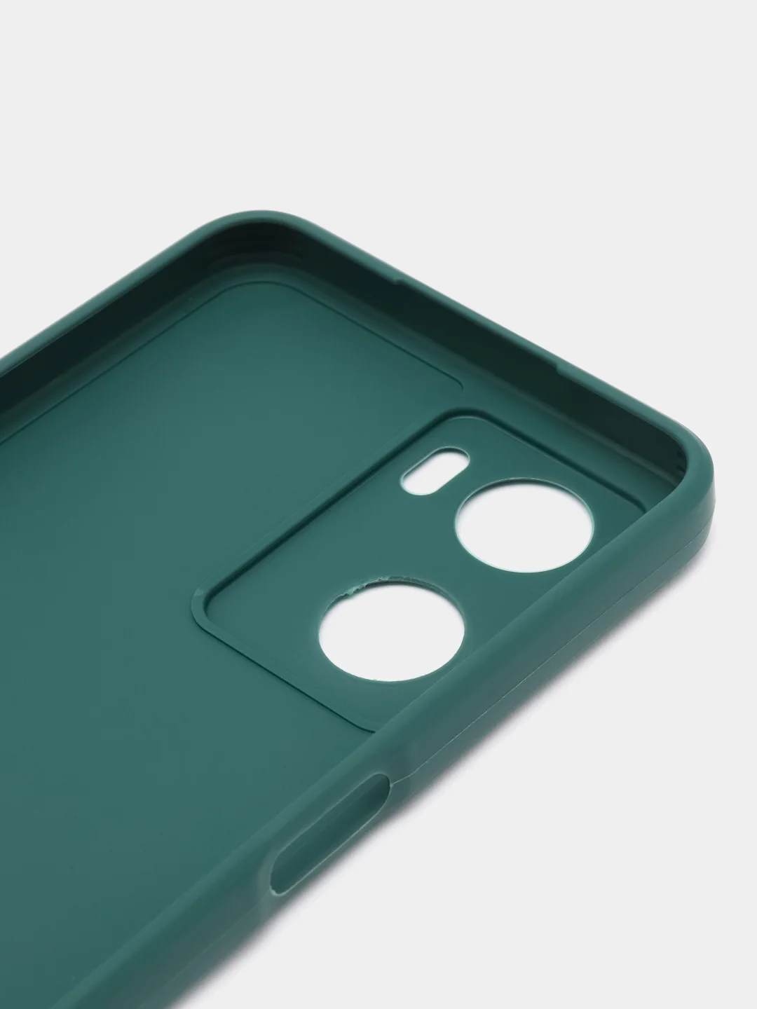 Тёмно-зелёный чехол для Oppo A57S, Oppo A77 4G (Оппо А57С, А77 4Ж), силиконовый, c защитой камеры