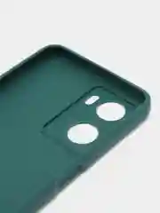 Тёмно-зелёный чехол для Oppo A57S, Oppo A77 4G (Оппо А57С, А77 4Ж), силиконовый, c защитой камеры