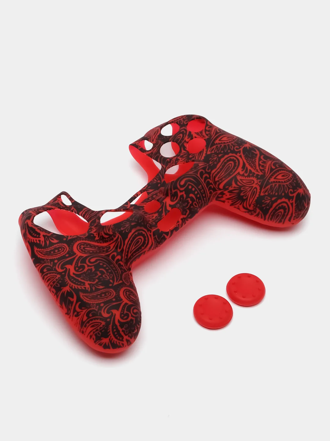 Красный защитный чехол с принтом для джойстика PS4, DualShock 4, PlayStation 4