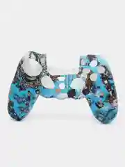 Голубой защитный чехол с принтом для джойстика PS4, DualShock 4, PlayStation 4