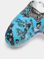 Голубой защитный чехол с принтом для джойстика PS4, DualShock 4, PlayStation 4