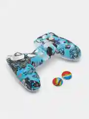Голубой защитный чехол с принтом для джойстика PS4, DualShock 4, PlayStation 4