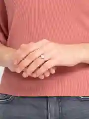 Серебряное кольцо с муассанитом, 1-3 ct
