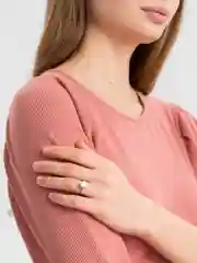 Серебряное кольцо с муассанитом, 1-3 ct
