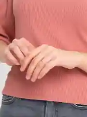 Серебряное кольцо с цирконами