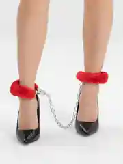 Красный наручники для рук, оковы для ног, 1 штука