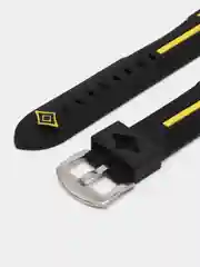 Угольный силиконовый ремешок для Apple Watch 38/40/42/44 mm с застежкой
