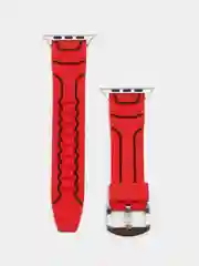 Красный силиконовый ремешок для Apple Watch 38/40/42/44 mm с застежкой