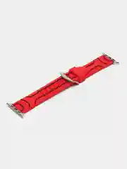 Красный силиконовый ремешок для Apple Watch 38/40/42/44 mm с застежкой