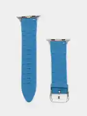 Голубой силиконовый ремешок для Apple Watch 38/40/42/44 mm с застежкой