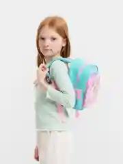 Бирюзовый детский рюкзак для девочки