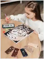 Алмазная мозаика по твоей фотографии на подрамнике Qbrix Vintage A3