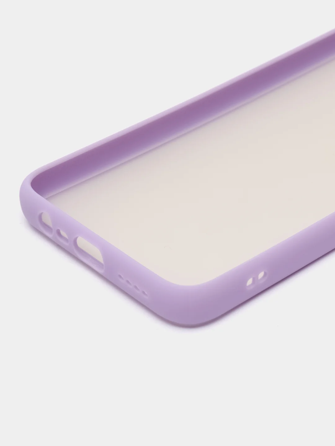 Лавандовый чехол Realme C11 2020, пластиковый матовый с цветными кнопками