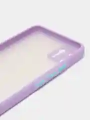 Лавандовый чехол Realme C11 2020, пластиковый матовый с цветными кнопками