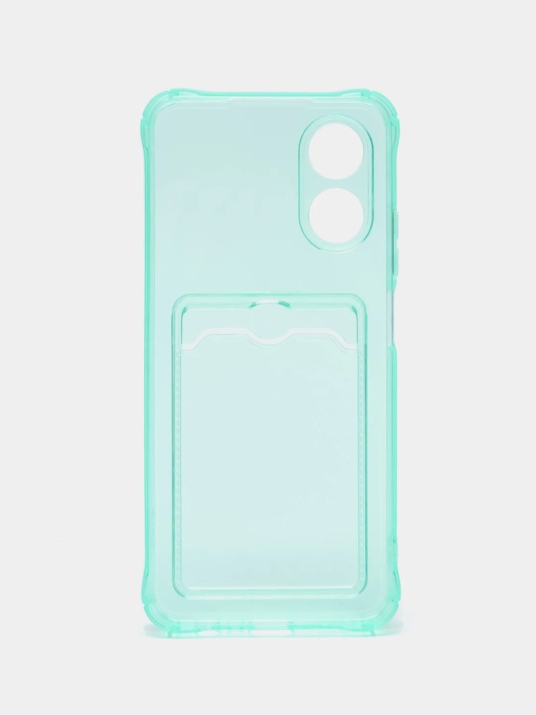 Лайм чехол OPPO A38/ OPPO A17/ OPPO A17K с карманом для пластиковой карты, противоударные углы