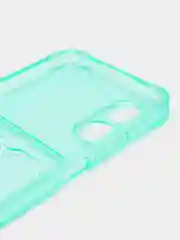 Лайм чехол OPPO A38/ OPPO A17/ OPPO A17K с карманом для пластиковой карты, противоударные углы